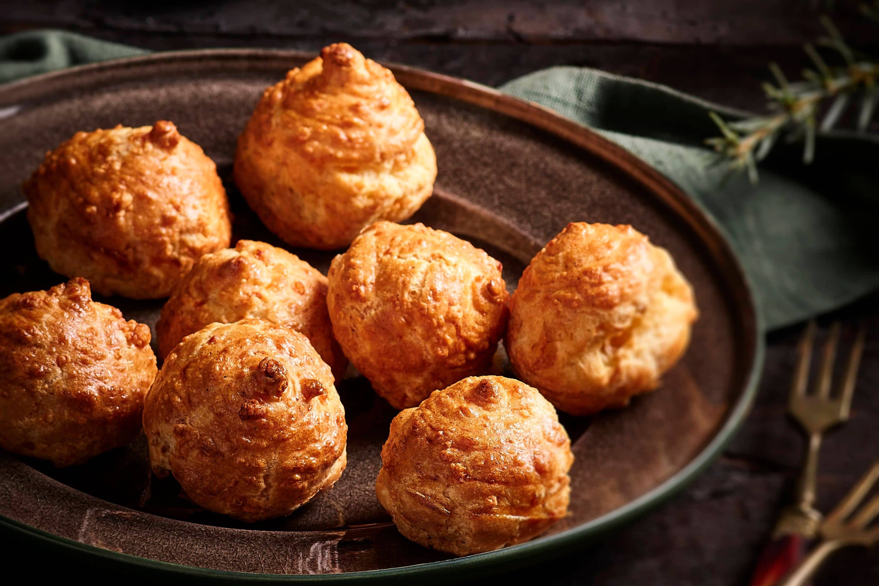 Gougères au saumon fumé